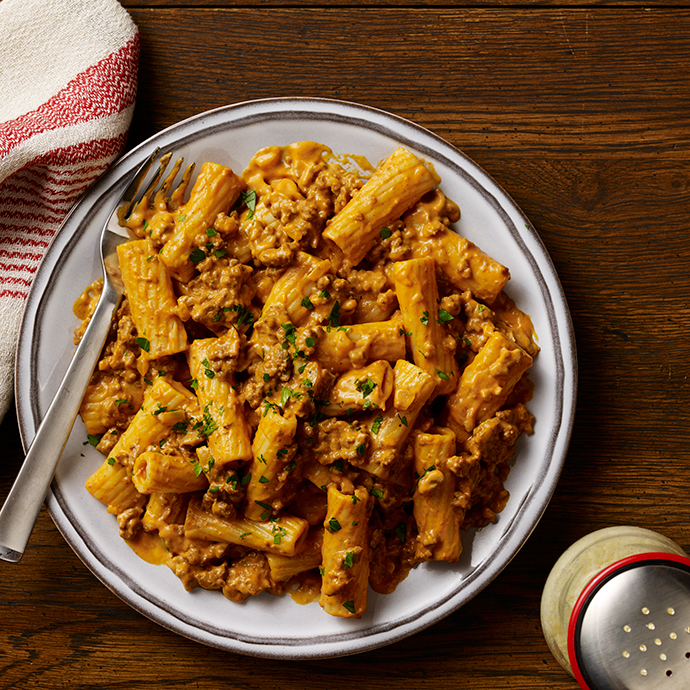 Six Cheese Bolognese with Rigatoni